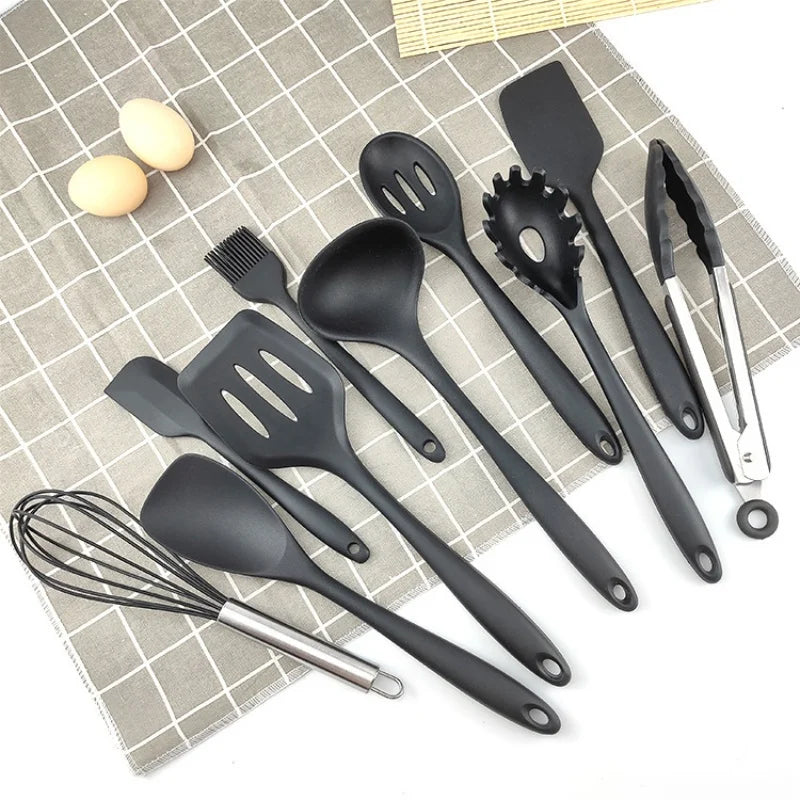 Conjunto de Utensílios de Cozinha em Silicone