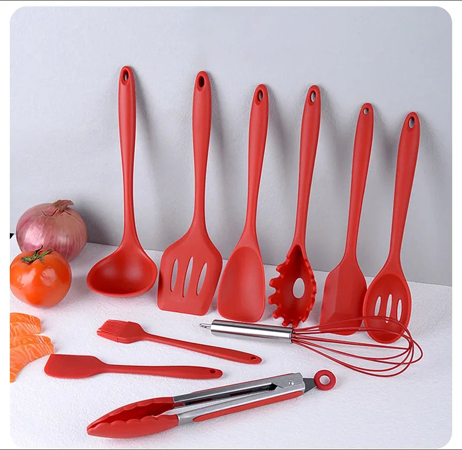Conjunto de Utensílios de Cozinha em Silicone